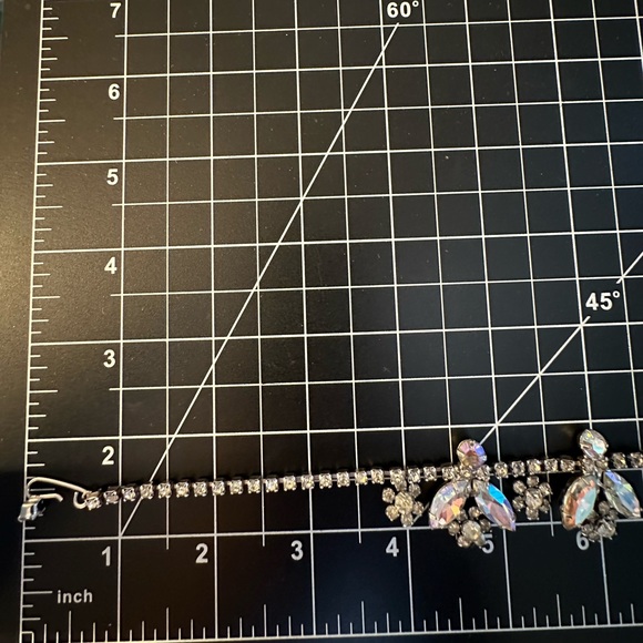 Vintage AB Crystal rhinestone Necklace SO GORGEOUS! - Picture 4 of 17